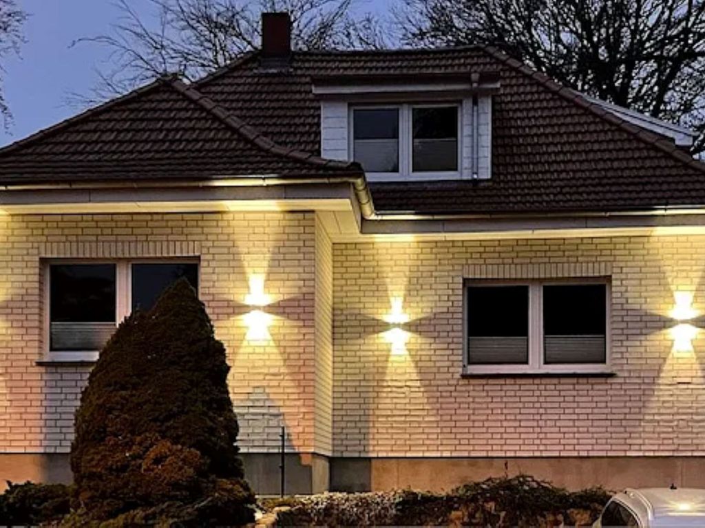 Haus Wanke am Abend