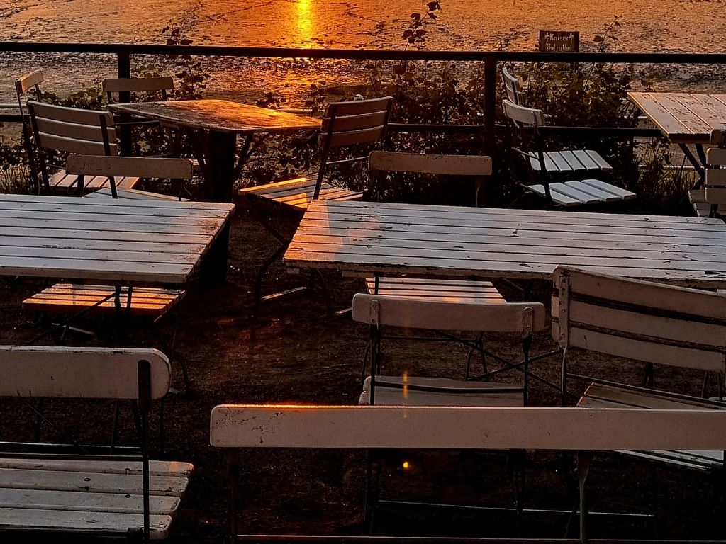 Abendstimmung am Watt (Terasse am alten Kurhaus)