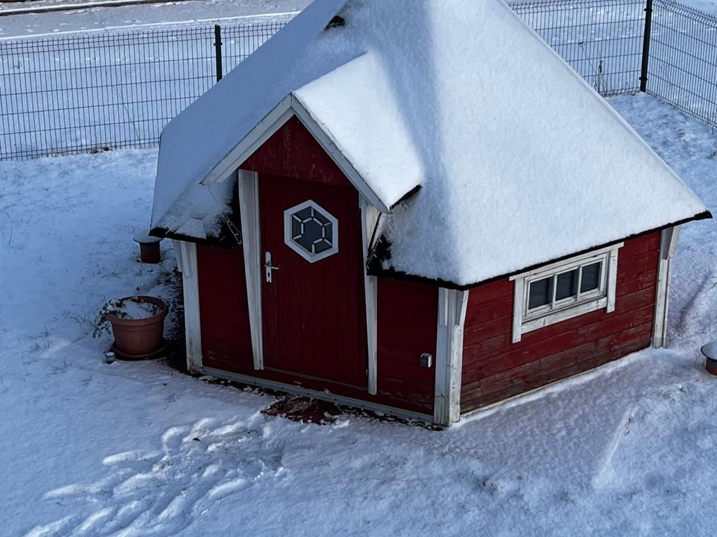 Garten im Schnee