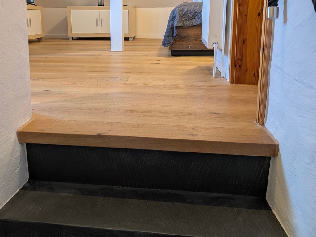 Treppe und Holzboden