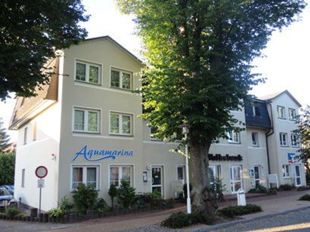 Haus Aquamarina von außen, die Wohnung befindet sich im 2.OG