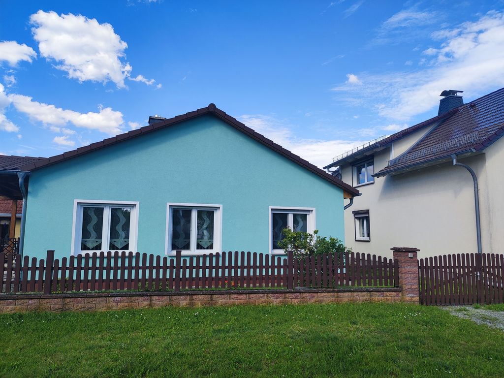 Blick auf das Ferienhaus
