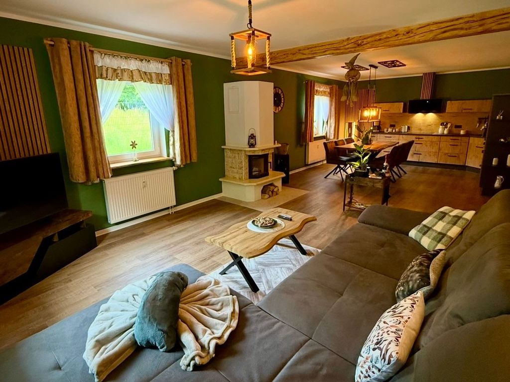 Wohn - Essbereich Ferienhaus Bärenstein
