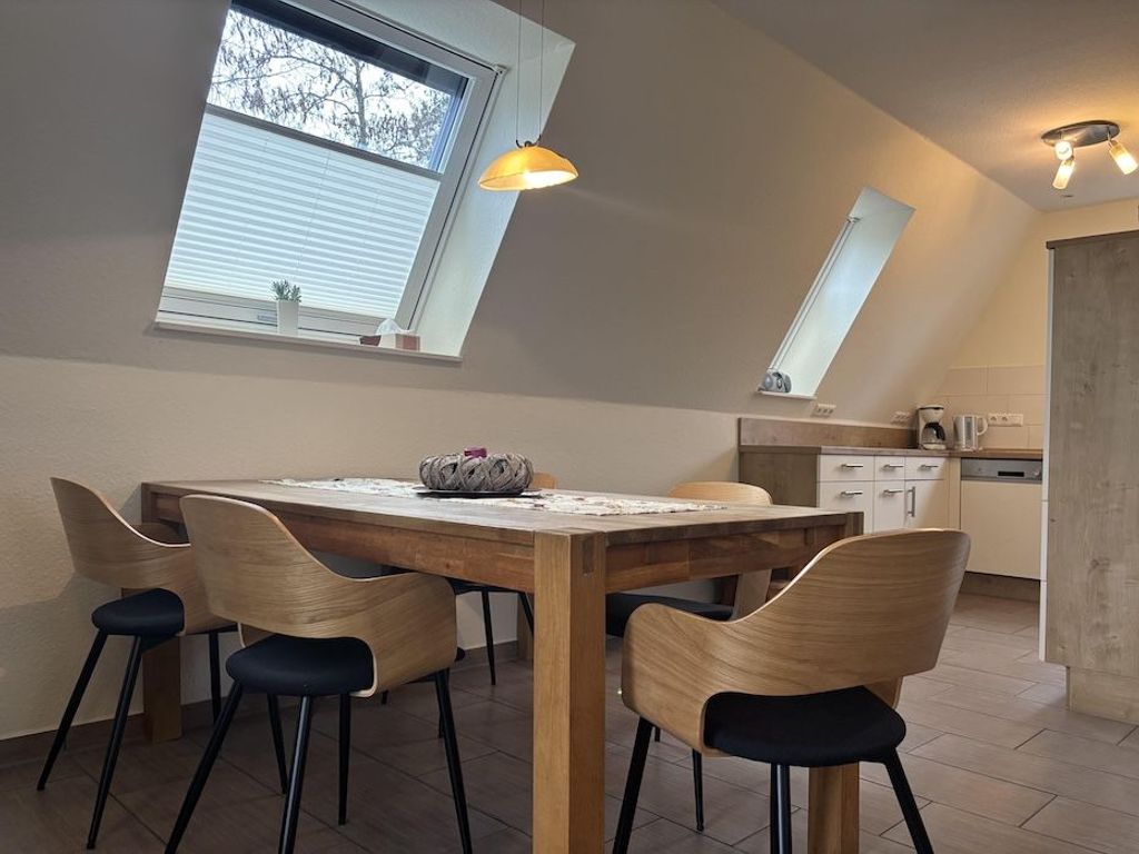 Living room with integrated kitchen area