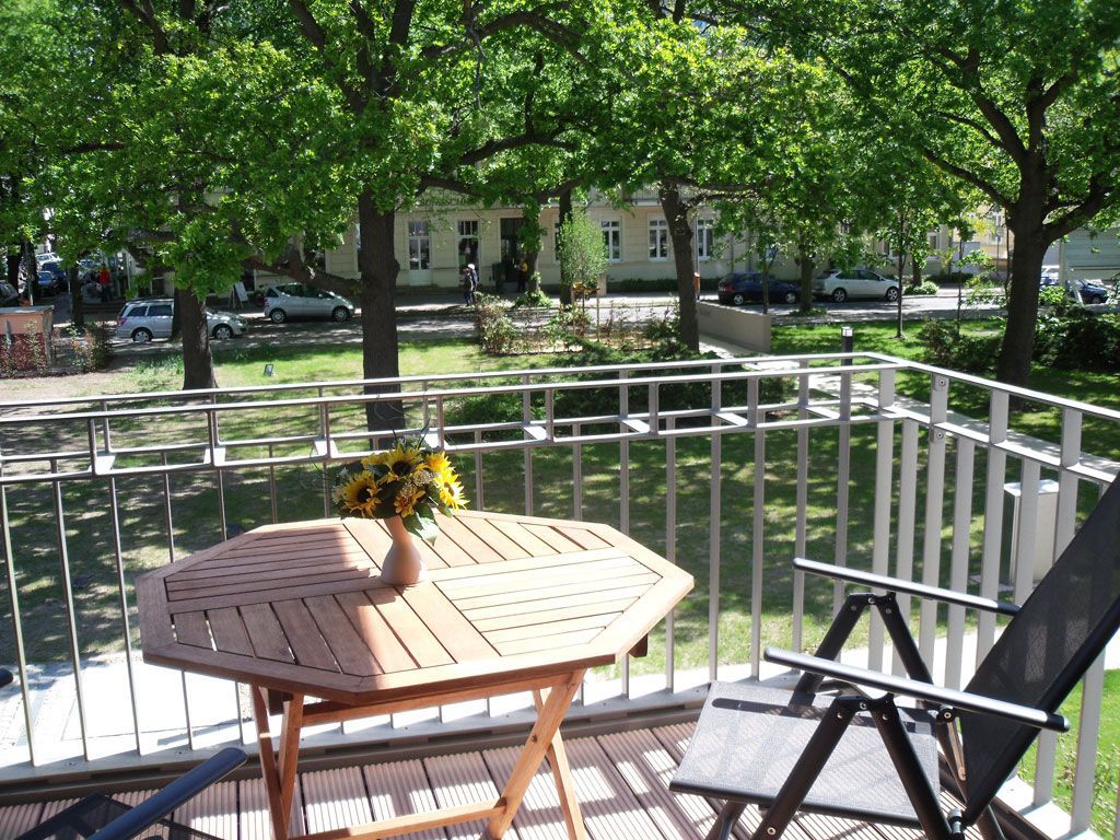 Blick vom Balkon