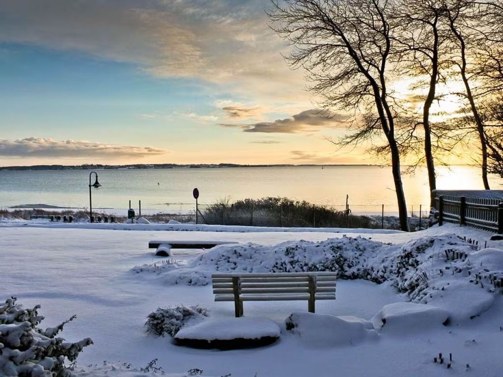 Winteraufnahme vom Strand
