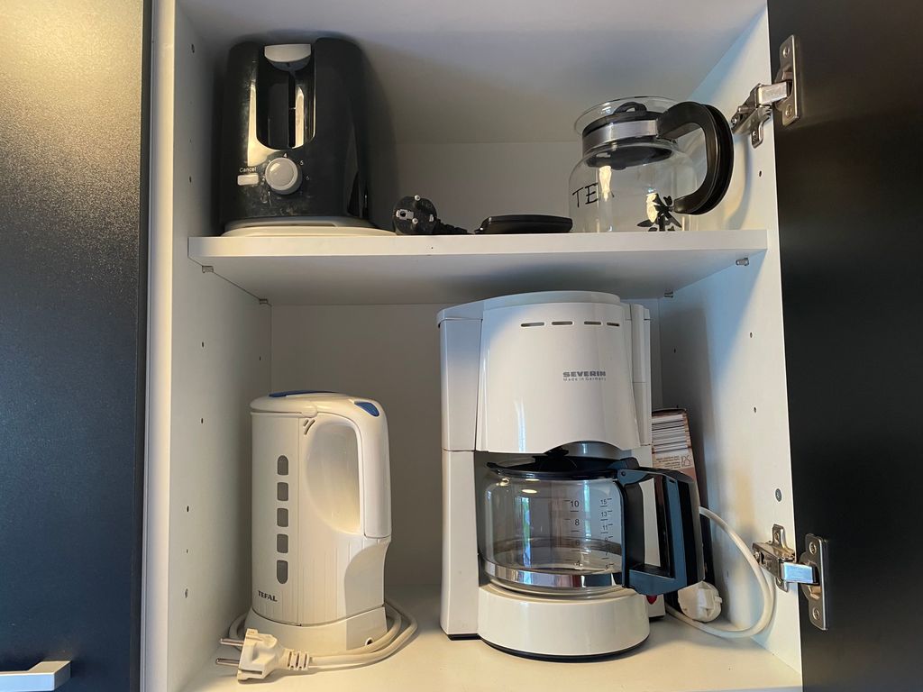 Kaffeemaschine, Toaster, Wasserkocher