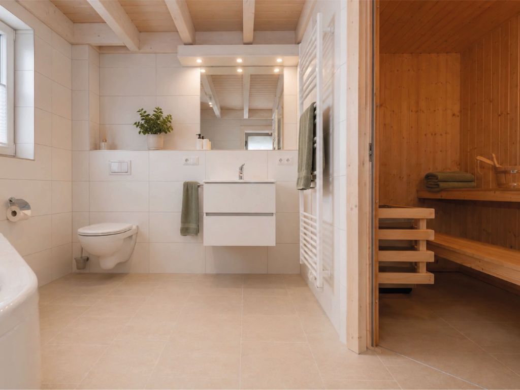 Wellnessbad mit Sauna