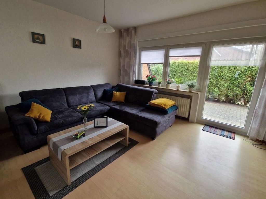 Living room with dining group