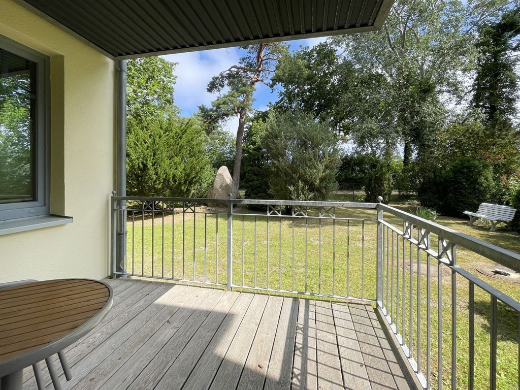 Waldfrieden Whg. 3 - Blick auf den überdachten Balkon