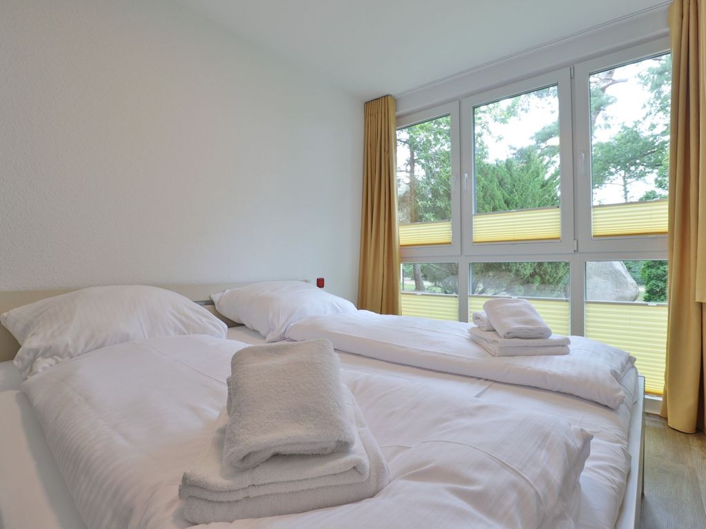 Waldfrieden Whg. 3 - Blick in das Schlafzimmer mit einem Doppelbett