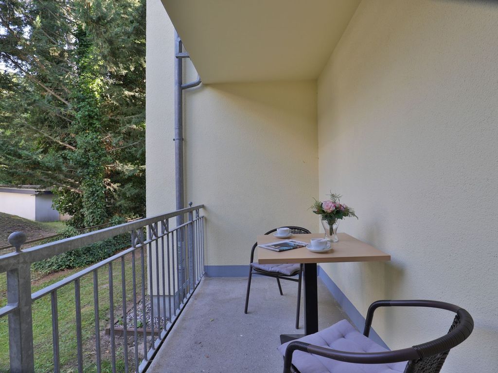Waldfrieden Whg. 4 - Blick auf den überdachten Balkon