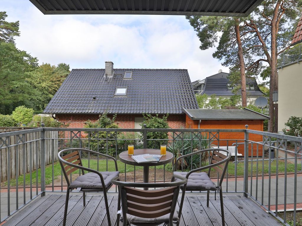 Waldfrieden Whg. 5 - Blick auf den überdachten Balkon