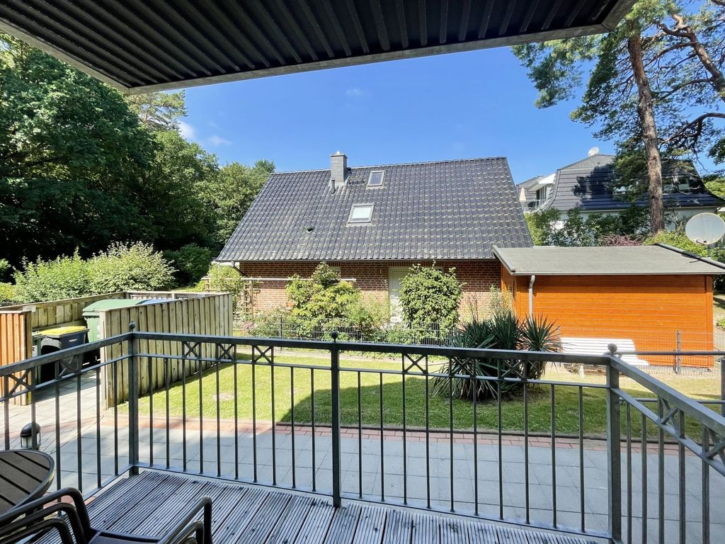 Waldfrieden Whg. 5 - Blick auf den überdachten Balkon