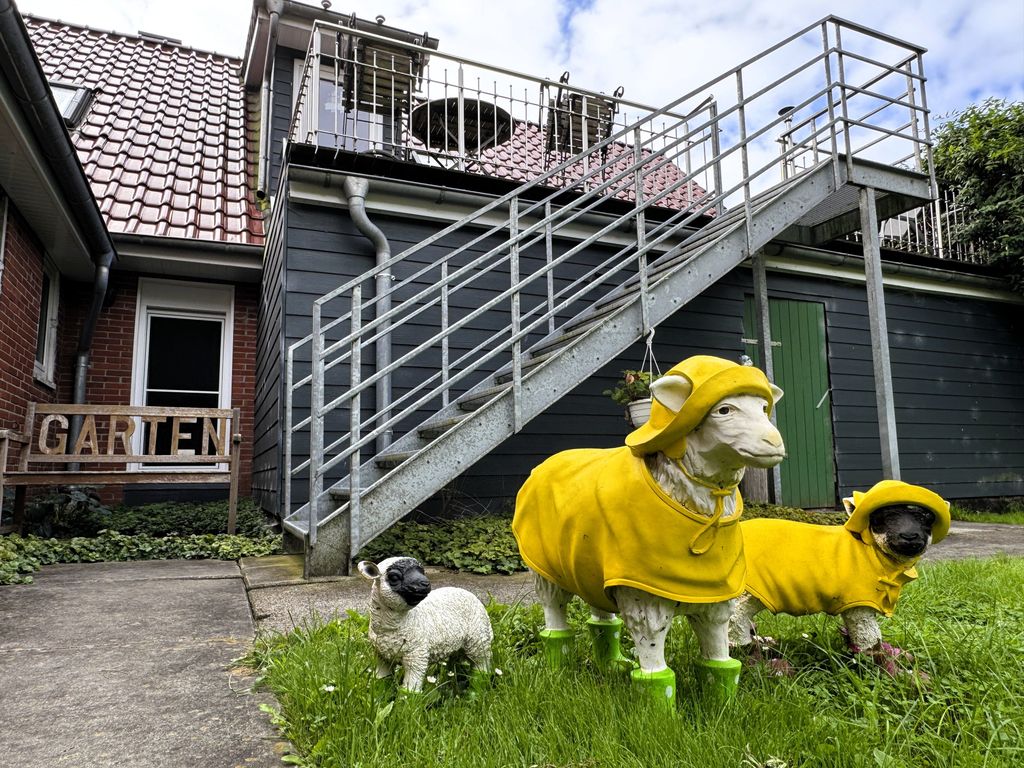 Seperater Eingang über die Dachterrasse zur Ferienwohnung