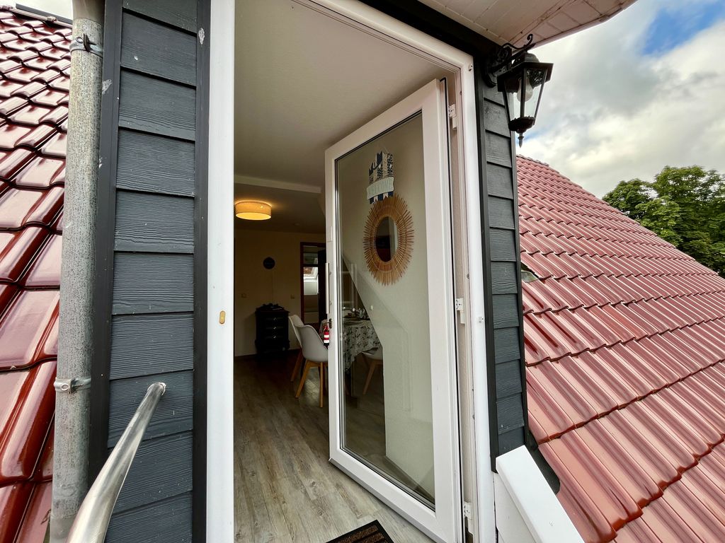 Eingangstür über die Dachterrasse zur Ferienwohnung