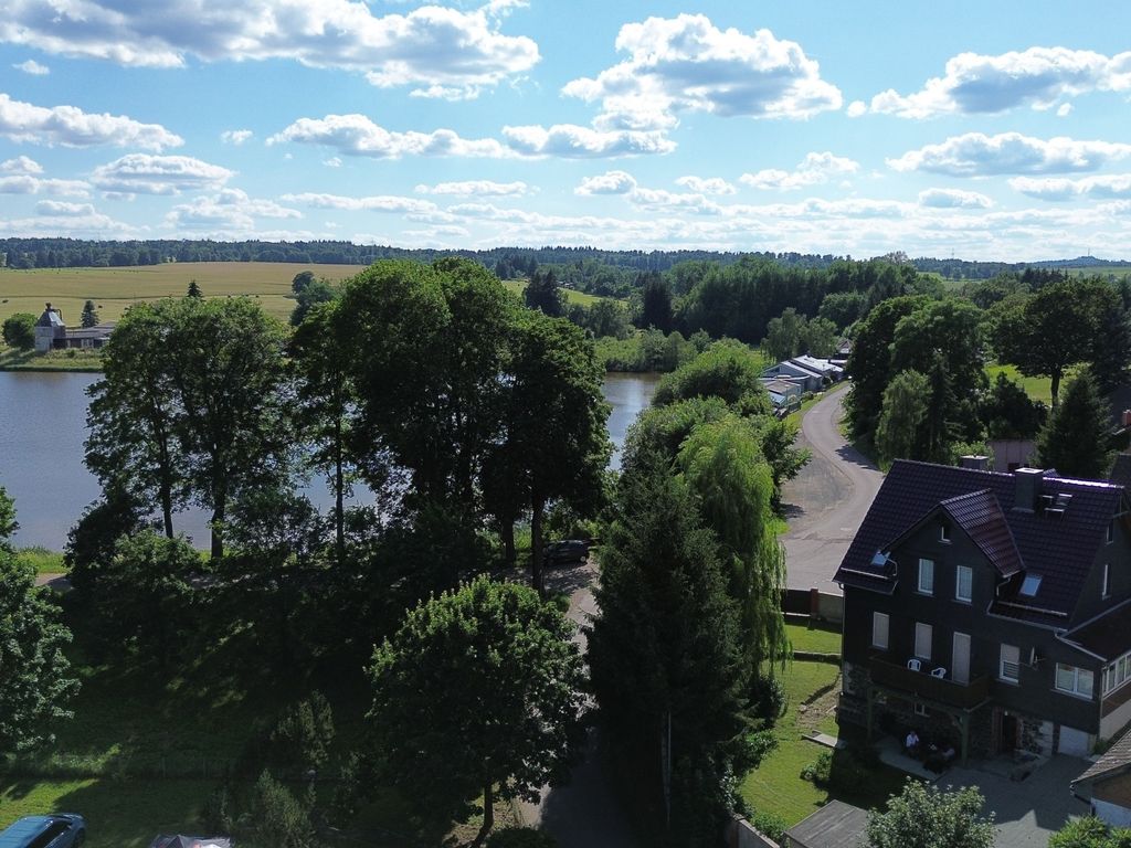 Luftaufnahme Ferienhaus Oberer Teich Stiege
