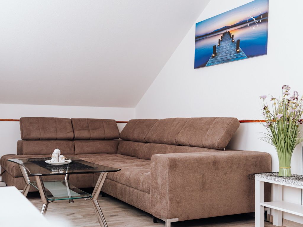 Schlafsofa im Wohnbereich.