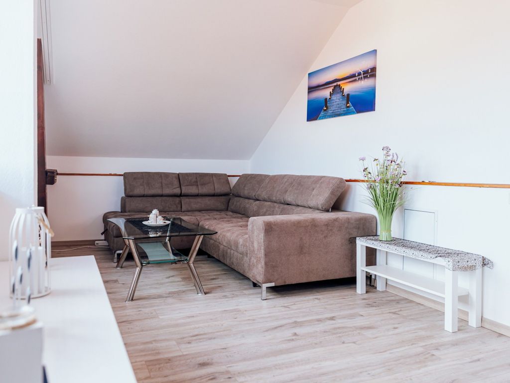 Schlafsofa im Wohnbereich.