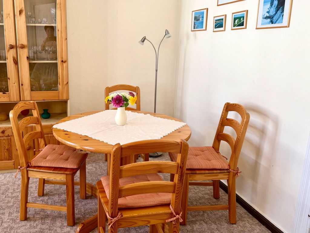 Essbereich im Wohnzimmer