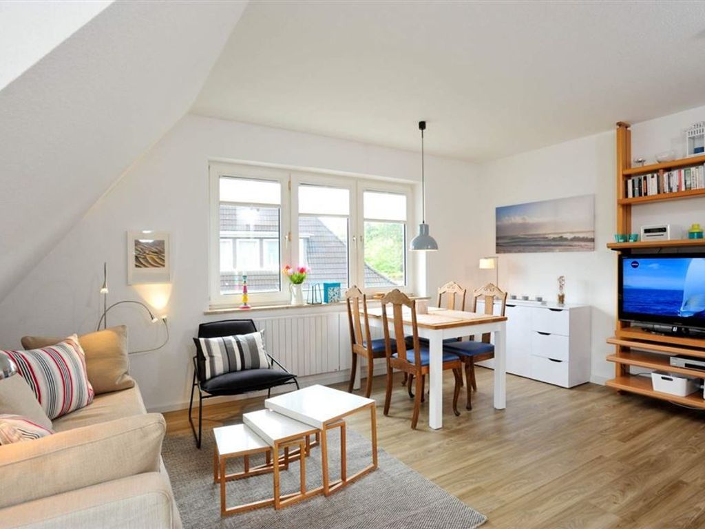Wohnzimmer - St Peter Ording Dorf, Haus Fasanenweg 12, Wohnung 4 Timm