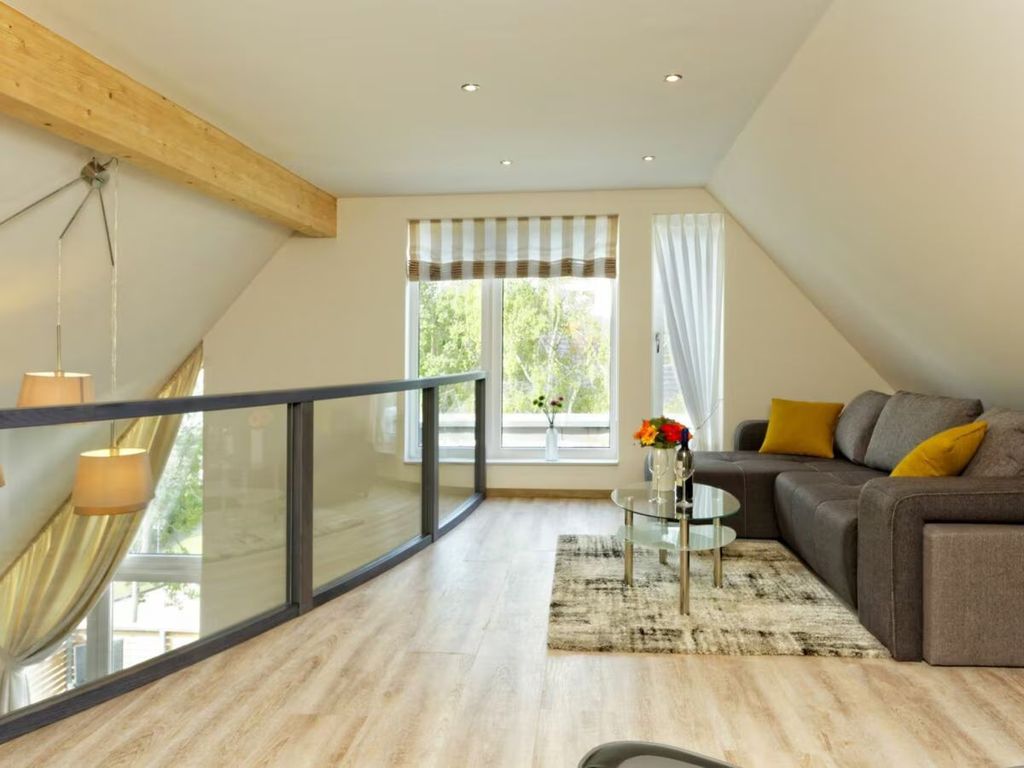 Ferienwohnung Kajüte 7 im Kapitänsweg 2 bietet auf rund 125 m² Wohnfläche über zwei Ebenen