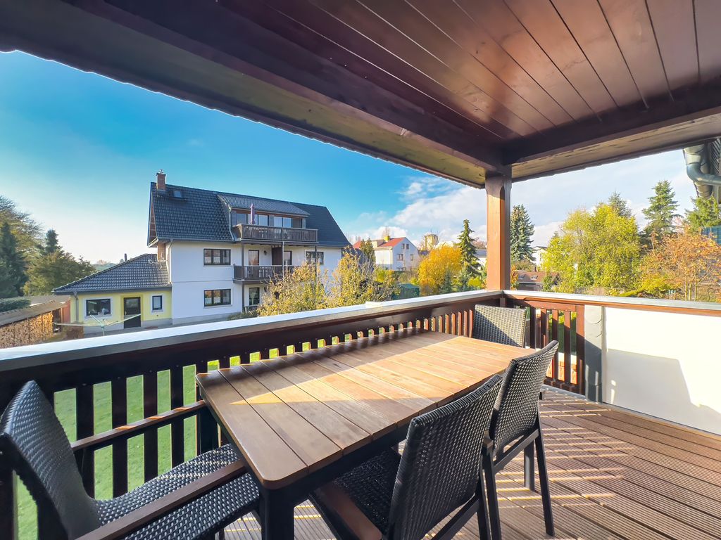 Ausblick vom Balkon