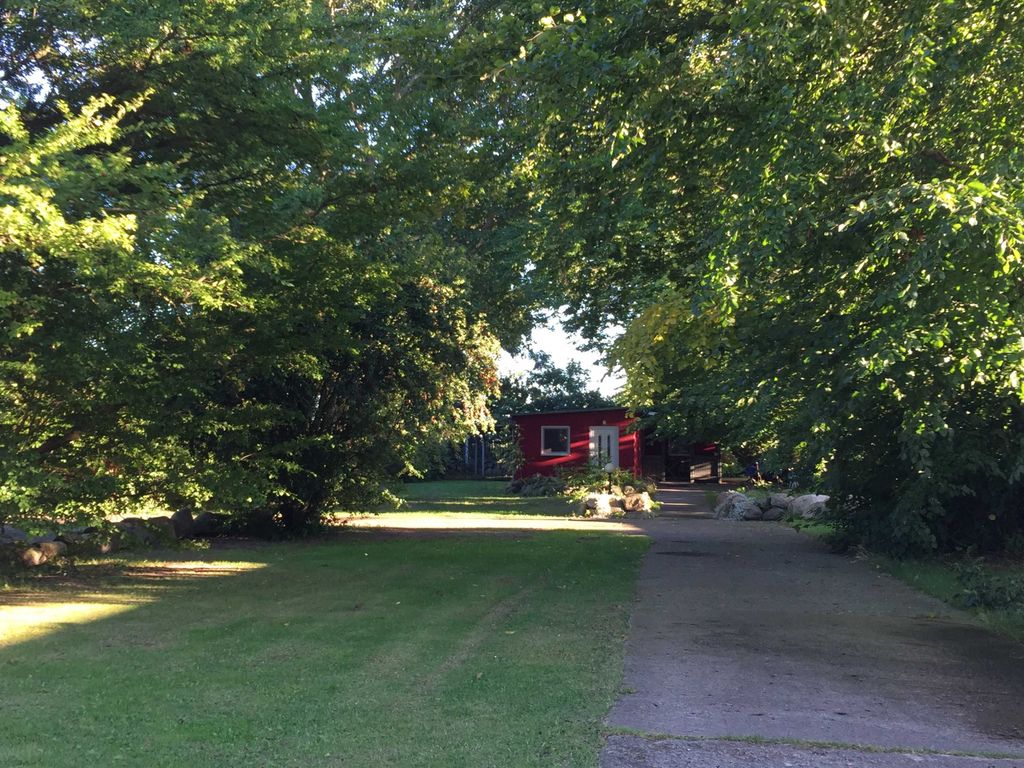 Blick zum Ferienbungalow