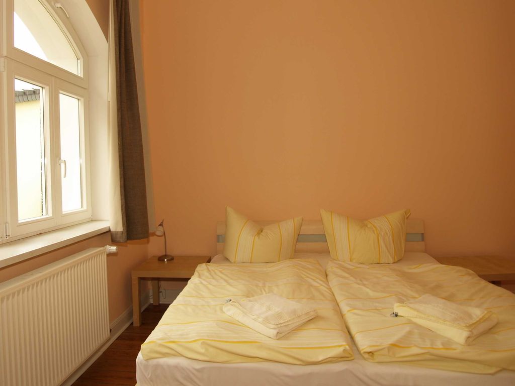 Das Schlafzimmer mit Doppelbett