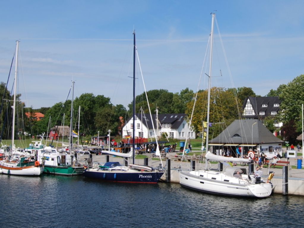 Blick vom Hafen