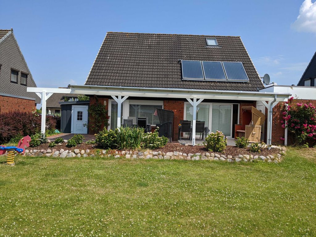 Überdachte Terrasse bei beiden Objekten