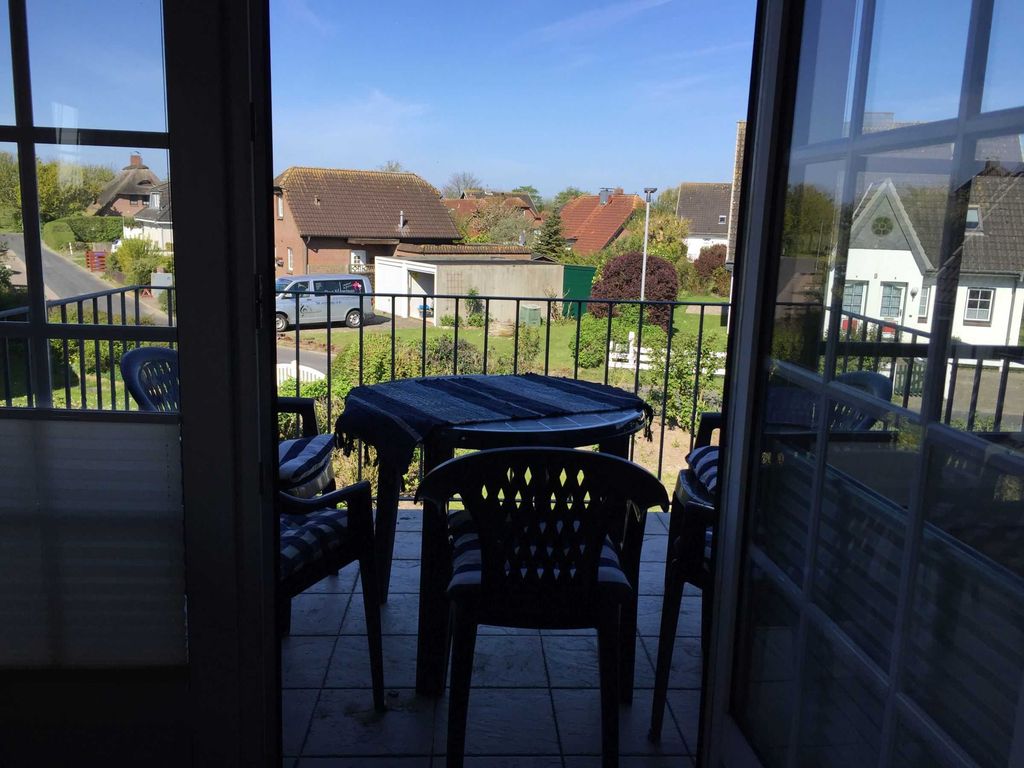 Blick zum Balkon
