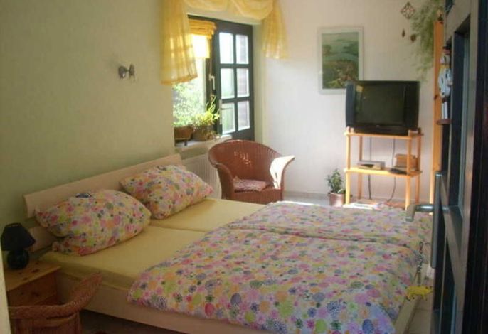 Schlafbereich der Ferienwohnung