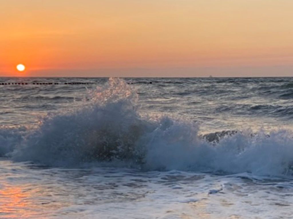 Sonnenuntergang in Warnemünde