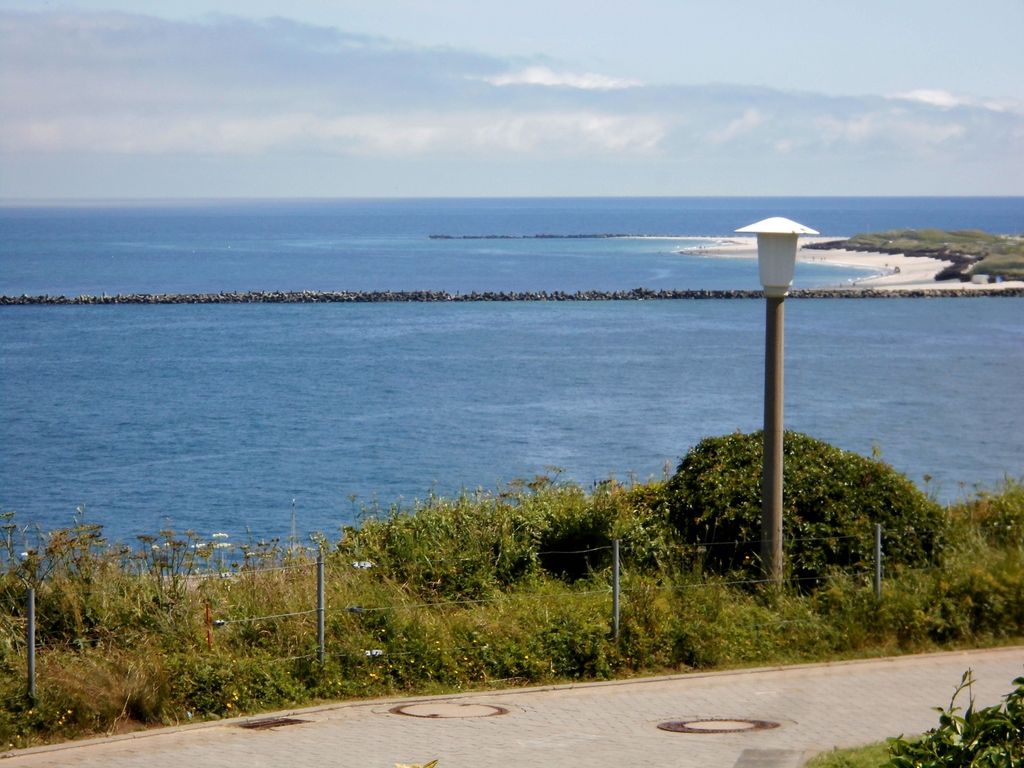 Blick zur Düne von der Terrasse