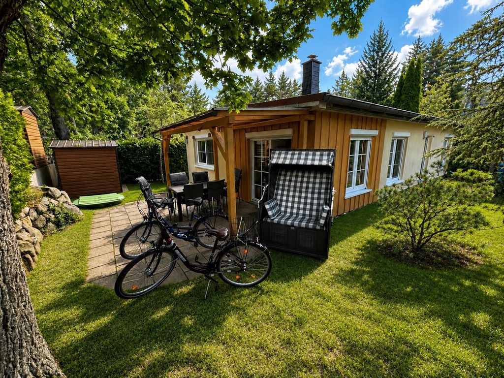 Blick auf das Ferienhaus