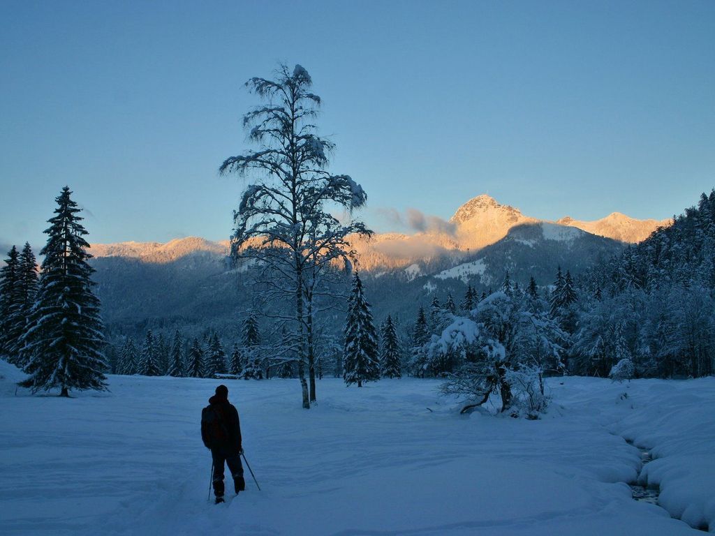 Winter unterm Wendelstein am Klarerhof