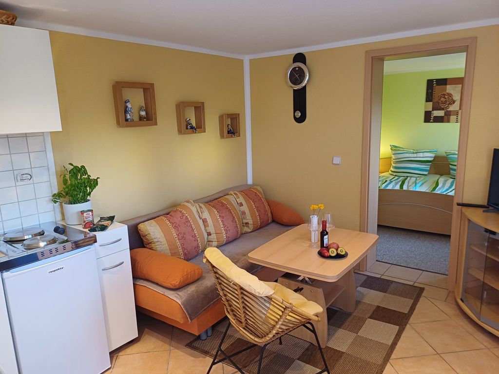 Wohnzimmer mit Pantry-Küche