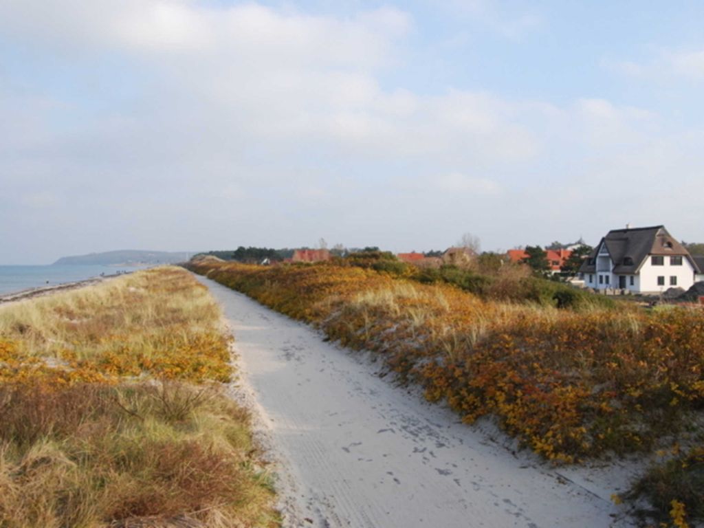 Düne vor dem Haus