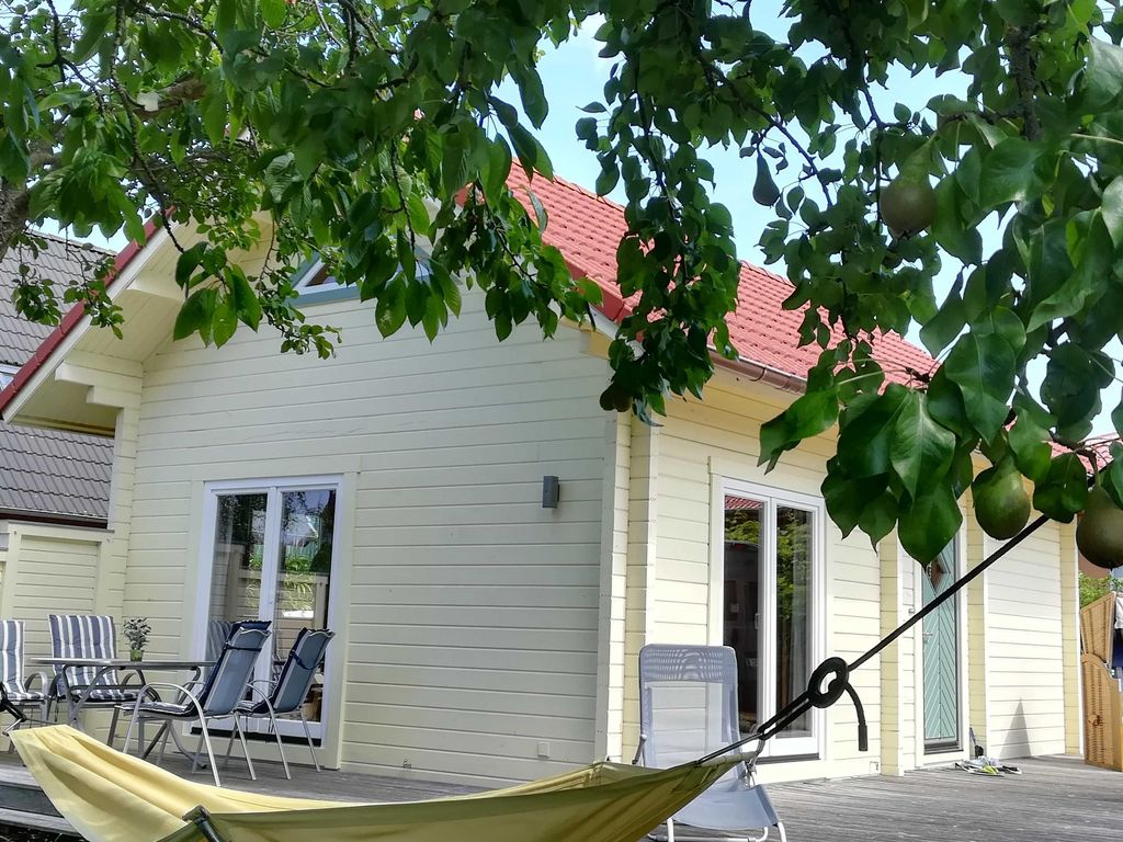 Blick auf  das Ferienhaus