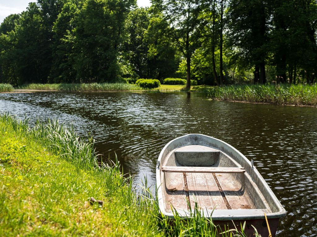 Paddeln auf dem Burggraben