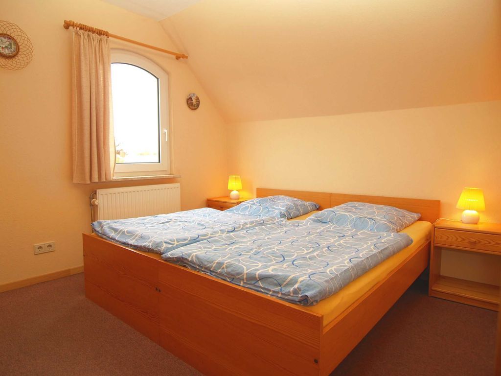 Das Schlafzimmer mit Doppelbett