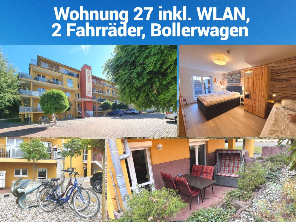 inklusive 
WLAN, 2 Fahrräder & 1 Bollerwagen