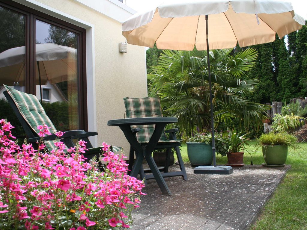 Terrasse der Ferienwohnung Am Norderfeld EG
