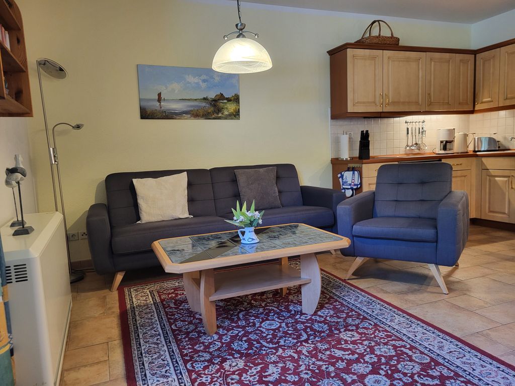 Wohnzimmer mit Kamin