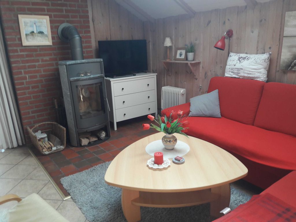 Wohnzimmer mit Ofen