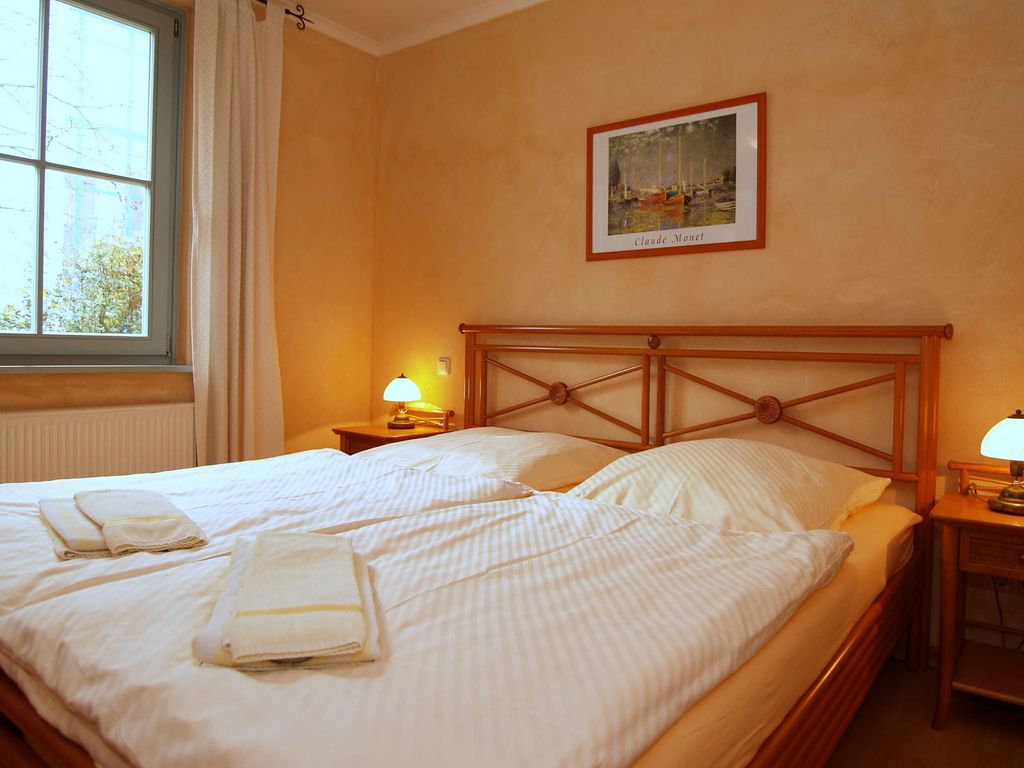 Das Schlafzimmer mit Doppelbett