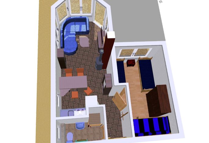 Grundriss des Ferienhauses