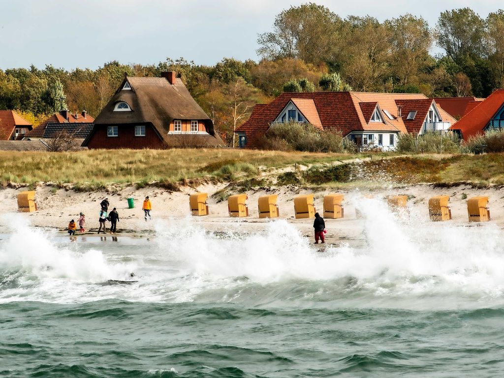 Blick zur Anlage Oewern Diek vom Strand