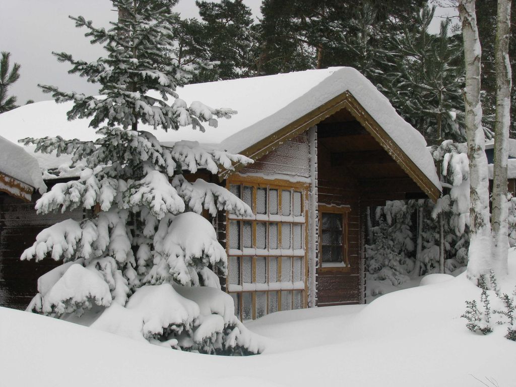So erleben Sie unser Blockhaus im Winter.